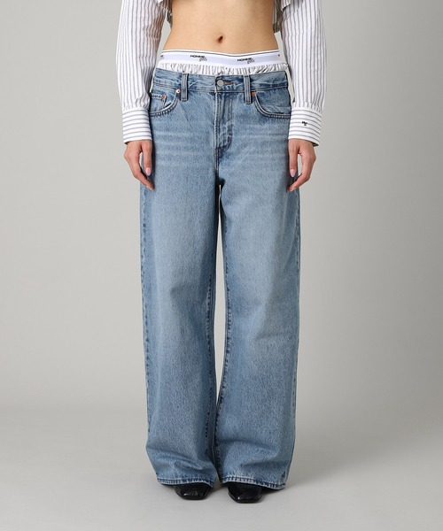 Levi's（リーバイス）の「XL STRAIGHT A8701-0004（その他パンツ・レディース・ライトブルー・27inch/25inch）」の2枚目の写真