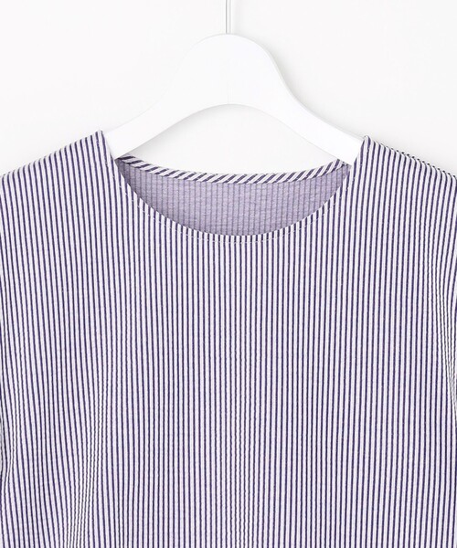 J.PRESS(ジェイプレス)の「【一枚で着映え】サッカージャージー クルーネック カットソー(Tシャツ/カットソー・レディース・ライトグリーン系1/ライトグレー系1/ネイビー系1/グレー系1・T15/T13)」の18枚目の写真