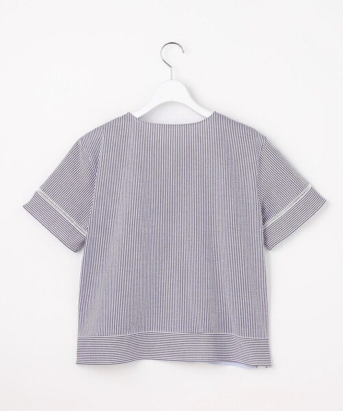 J.PRESS(ジェイプレス)の「【一枚で着映え】サッカージャージー クルーネック カットソー(Tシャツ/カットソー・レディース・ライトグリーン系1/ライトグレー系1/ネイビー系1/グレー系1・T15/T13)」の21枚目の写真