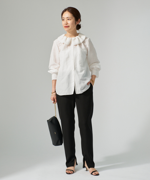 VERMEIL par iena（ヴェルメイユパーイエナ）の「millefeuille ブラウス（シャツ/ブラウス・レディース・ホワイト・FREE）」の13枚目の写真