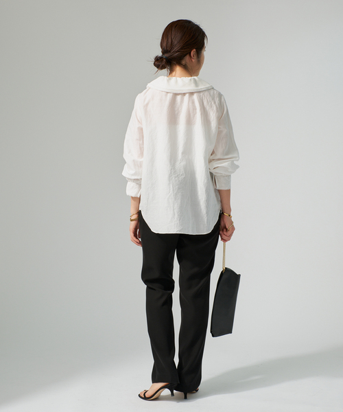 VERMEIL par iena（ヴェルメイユパーイエナ）の「millefeuille ブラウス（シャツ/ブラウス・レディース・ホワイト・FREE）」の12枚目の写真