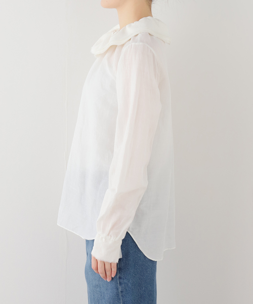 VERMEIL par iena（ヴェルメイユパーイエナ）の「millefeuille ブラウス（シャツ/ブラウス・レディース・ホワイト・FREE）」の7枚目の写真