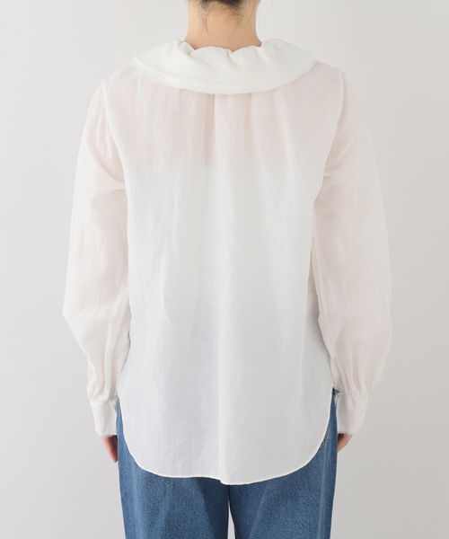 VERMEIL par iena（ヴェルメイユパーイエナ）の「millefeuille ブラウス（シャツ/ブラウス・レディース・ホワイト・FREE）」の6枚目の写真