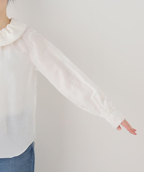 VERMEIL par iena（ヴェルメイユパーイエナ）の「millefeuille ブラウス（シャツ/ブラウス・レディース・ホワイト・FREE）」の5枚目の写真