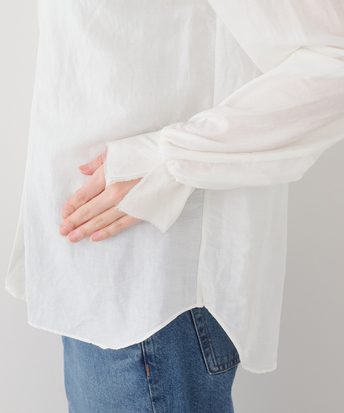 VERMEIL par iena（ヴェルメイユパーイエナ）の「millefeuille ブラウス（シャツ/ブラウス・レディース・ホワイト・FREE）」の4枚目の写真