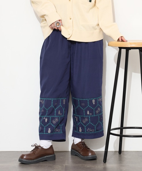 Emago（イマゴ）の「EMAGO おうち透かし刺繍ﾊﾟﾝﾂ（その他パンツ・レディース・アイボリー/ブラック/ネイビー・FREE）」の18枚目の写真