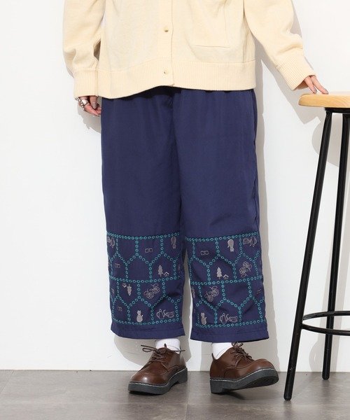 Emago（イマゴ）の「EMAGO おうち透かし刺繍ﾊﾟﾝﾂ（その他パンツ・レディース・アイボリー/ブラック/ネイビー・FREE）」の19枚目の写真