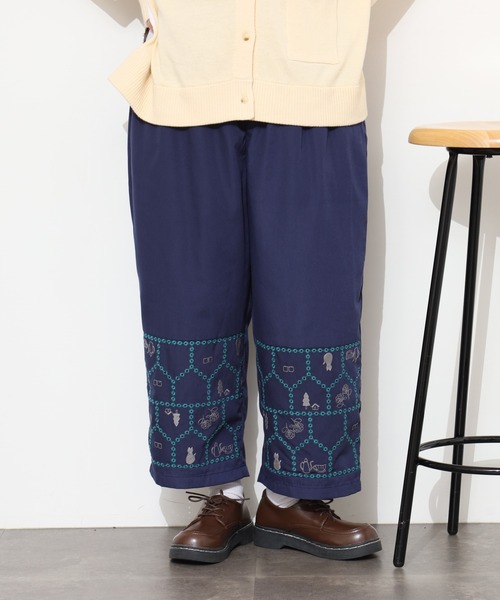 Emago（イマゴ）の「EMAGO おうち透かし刺繍ﾊﾟﾝﾂ（その他パンツ・レディース・アイボリー/ブラック/ネイビー・FREE）」の20枚目の写真