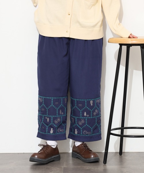 Emago（イマゴ）の「EMAGO おうち透かし刺繍ﾊﾟﾝﾂ（その他パンツ・レディース・アイボリー/ブラック/ネイビー・FREE）」の21枚目の写真