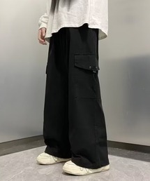 【バックゴム】カーゴデザインチノパンツ