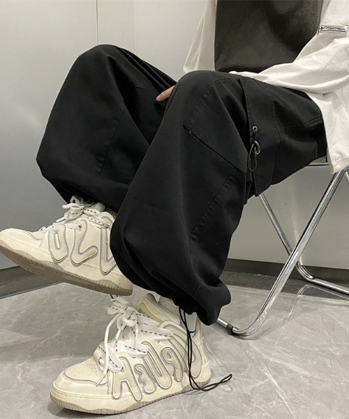 link lot(リンクロット)の「【バックゴム】カーゴデザインチノパンツ(カーゴパンツ・メンズ・ベージュ/ブラック・L/M)」の4枚目の写真