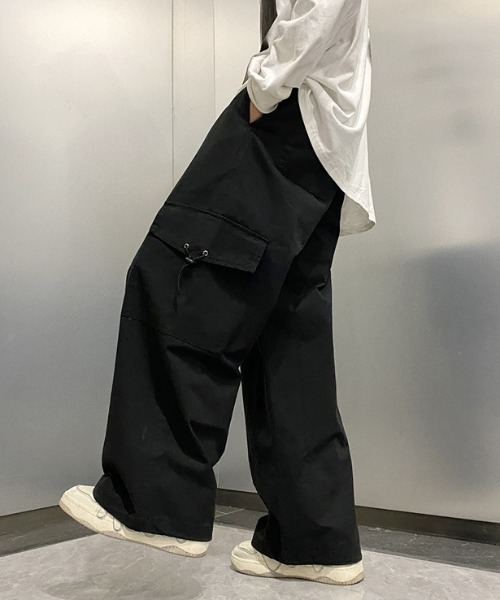 link lot(リンクロット)の「【バックゴム】カーゴデザインチノパンツ(カーゴパンツ・メンズ・ベージュ/ブラック・L/M)」の5枚目の写真
