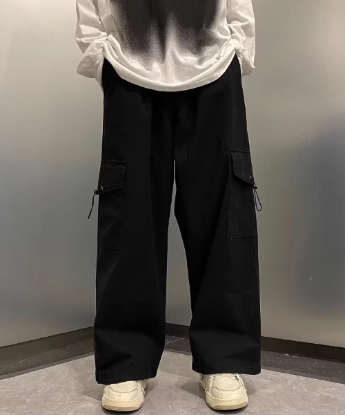 link lot(リンクロット)の「【バックゴム】カーゴデザインチノパンツ(カーゴパンツ・メンズ・ベージュ/ブラック・L/M)」の6枚目の写真