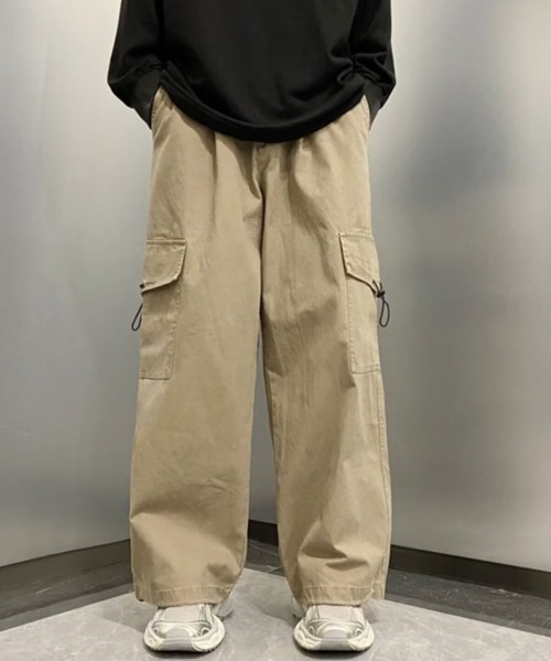 link lot(リンクロット)の「【バックゴム】カーゴデザインチノパンツ(カーゴパンツ・メンズ・ベージュ/ブラック・L/M)」の7枚目の写真