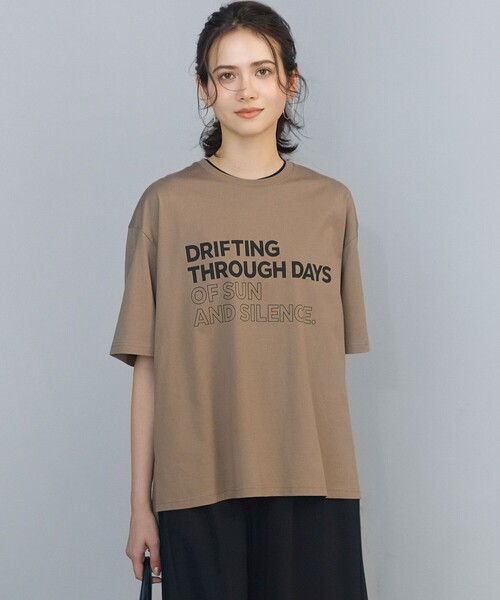 23区 L(ニジュウサンクオオキイサイズ)の「ヴィンテージライクジャージー Tシャツ(Tシャツ/カットソー・レディース・グレー系/ホワイト系/ブラウン系・44/46)」の3枚目の写真