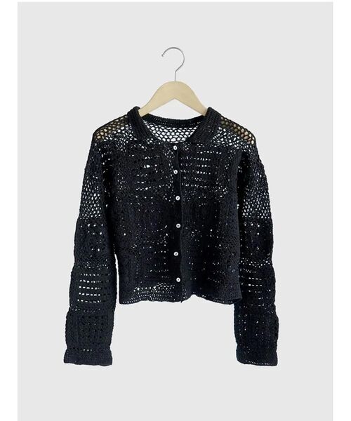 FIKA.(フィーカ)の「Crochet motif cardigan(カーディガン/ボレロ・レディース・ブラック/ホワイト系・MEDIUM)」の20枚目の写真