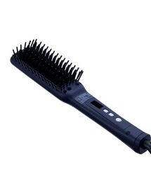 SALONIA（サロニア）の「SALONIA サロニア ストレートヒートブラシ スリム ヘアアイロン 時短 マイナスイオン ブラシ型 誤作動防止 海外対応 耐熱 さらツヤ（美容器具）」