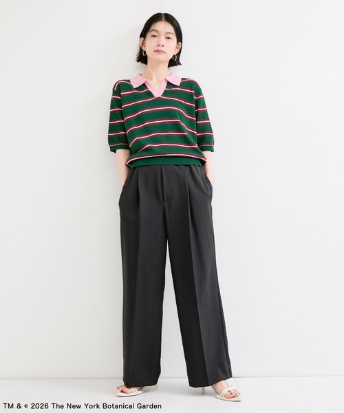 ADAM ET ROPE'（アダムエロペ）の「【NYBG】ポロニット（ポロシャツ・レディース・ホワイト系その他4/グリーン系その他・FREE）」の3枚目の写真