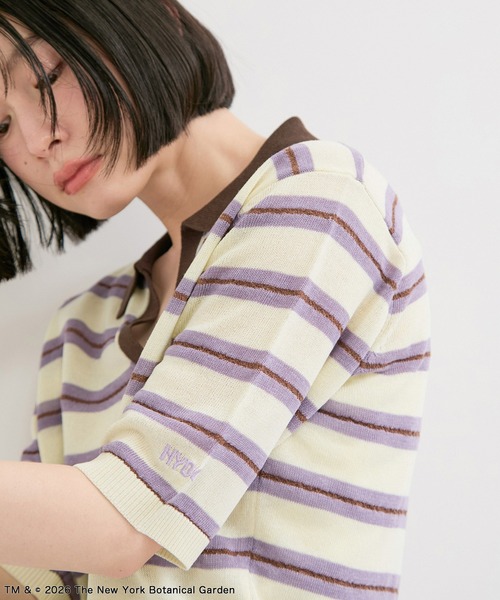 ADAM ET ROPE'（アダムエロペ）の「【NYBG】ポロニット（ポロシャツ・レディース・ホワイト系その他4/グリーン系その他・FREE）」の9枚目の写真