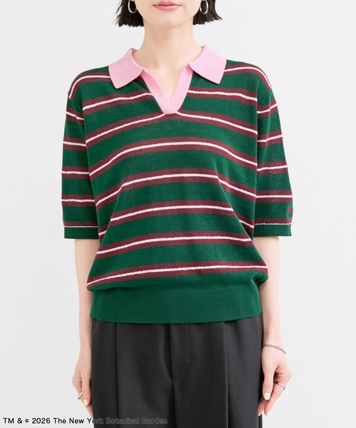 ADAM ET ROPE'（アダムエロペ）の「【NYBG】ポロニット（ポロシャツ・レディース・ホワイト系その他4/グリーン系その他・FREE）」の10枚目の写真