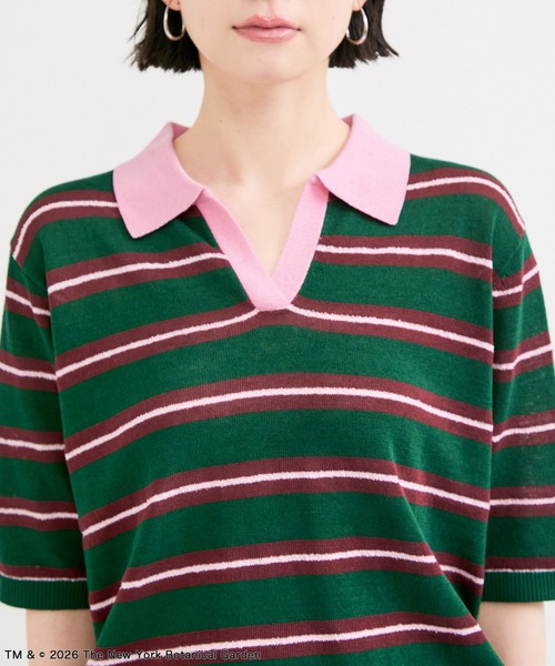 ADAM ET ROPE'（アダムエロペ）の「【NYBG】ポロニット（ポロシャツ・レディース・ホワイト系その他4/グリーン系その他・FREE）」の13枚目の写真