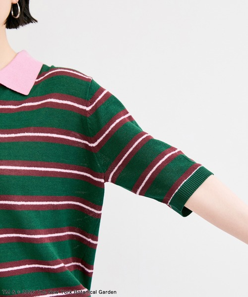 ADAM ET ROPE'（アダムエロペ）の「【NYBG】ポロニット（ポロシャツ・レディース・ホワイト系その他4/グリーン系その他・FREE）」の14枚目の写真