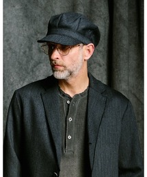 wjk（ダヴルジェイケイ）の「venetian stripe engineer cap（キャップ）」