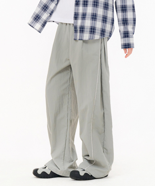 CHASECULT(チェイスカルト)の「レディース カーブド ワイドパンツ-FBRG2292C0E(スウェットパンツ・レディース・ライトグレー・67/70)」の5枚目の写真