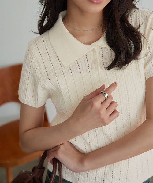 【美品・定価2.9万】ESTNATION ニットポロ L オフホワイト 3.1 phillip lim / ニットポロ｜ESTNATION ONLINE STORE