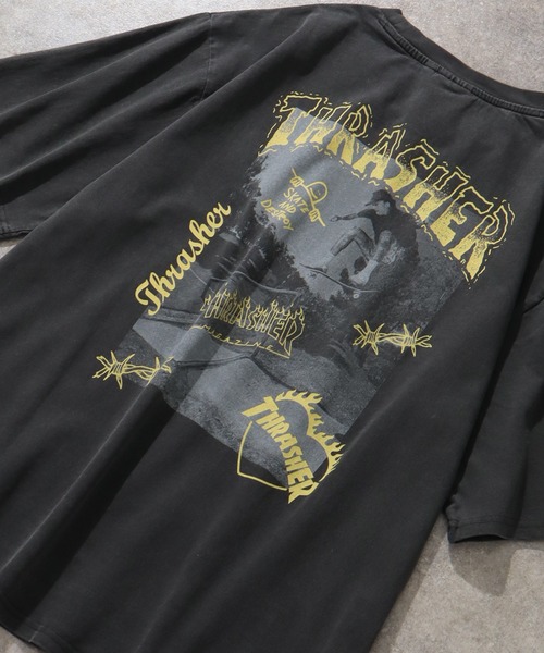 THRASHER モノクロフォト T-shirt セール】【THRASHER/スラッシャー】ピグメント加工 バックフォト