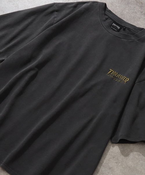 THRASHER(スラッシャー)の「【THRASHER/スラッシャー】ピグメント加工 バックフォトプリント Tシャツ(Tシャツ/カットソー・メンズ・ピンク/ブラウン/ライトグレー/サックスブルー/チャコールグレー・XL/L/M)」の20枚目の写真
