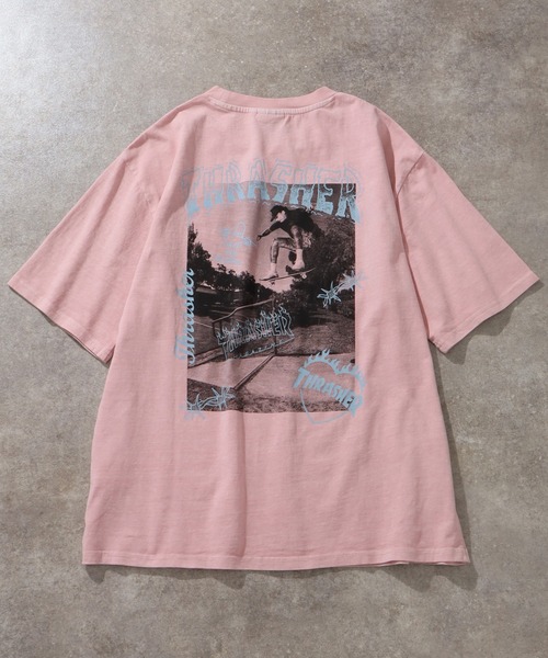 THRASHER(スラッシャー)の「【THRASHER/スラッシャー】ピグメント加工 バックフォトプリント Tシャツ(Tシャツ/カットソー・メンズ・ピンク/ブラウン/ライトグレー/サックスブルー/チャコールグレー・XL/L/M)」の19枚目の写真