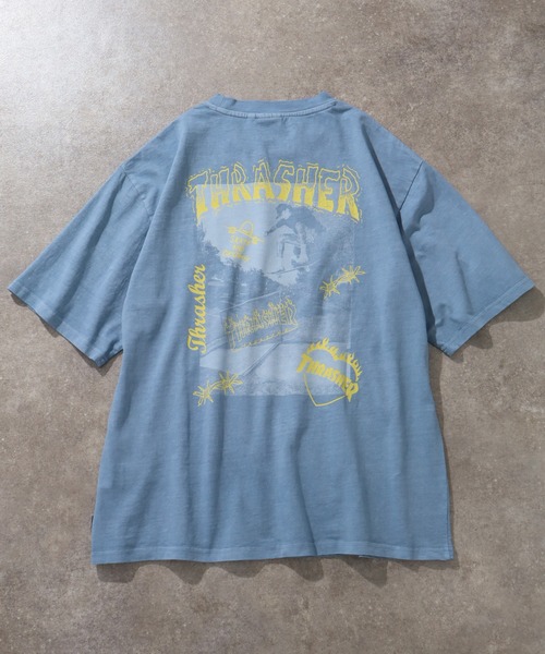 THRASHER(スラッシャー)の「【THRASHER/スラッシャー】ピグメント加工 バックフォトプリント Tシャツ(Tシャツ/カットソー・メンズ・ピンク/ブラウン/ライトグレー/サックスブルー/チャコールグレー・XL/L/M)」の17枚目の写真