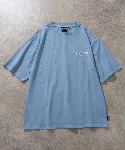 THRASHER(スラッシャー)の「【THRASHER/スラッシャー】ピグメント加工 バックフォトプリント Tシャツ(Tシャツ/カットソー・メンズ・ピンク/ブラウン/ライトグレー/サックスブルー/チャコールグレー・XL/L/M)」の16枚目の写真