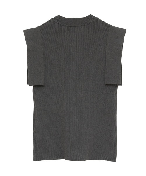 CLANE（クラネ）の「【CLANE/クラネ】SQUARE SLEEVE KNIT TOPS/スクエアスリーブトップス（ニット/セーター・レディース・マルチ/ブルー/チャコールグレー・1）」の9枚目の写真