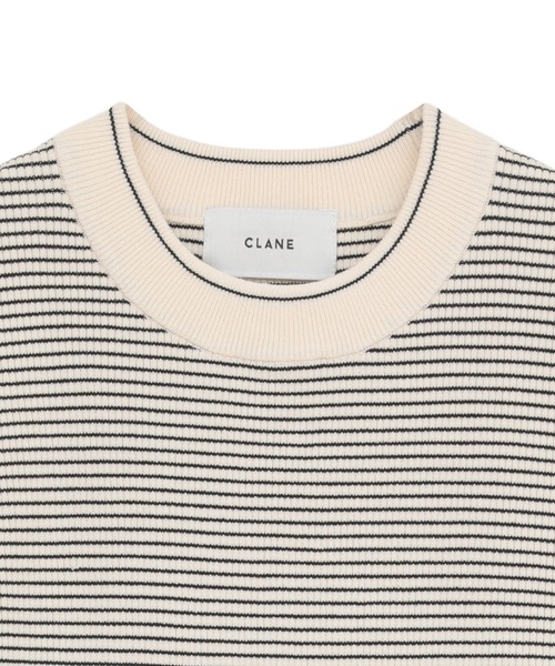 CLANE（クラネ）の「【CLANE/クラネ】SQUARE SLEEVE KNIT TOPS/スクエアスリーブトップス（ニット/セーター・レディース・マルチ/ブルー/チャコールグレー・1）」の5枚目の写真