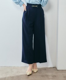 ベルト付ハイウエストパンツ