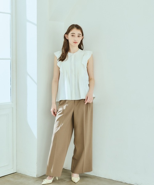 12Twelve Agenda(トゥエルブ アジェンダ)の「ベルト付ハイウエストパンツ(その他パンツ・レディース・ネイビー/ブラウン・M/S)」の17枚目の写真