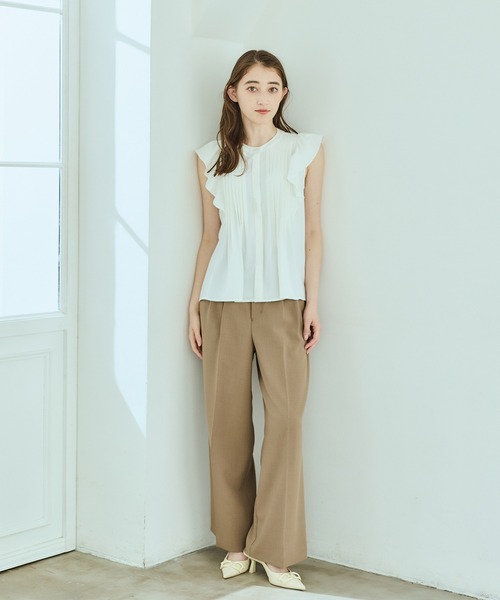 12Twelve Agenda(トゥエルブ アジェンダ)の「ベルト付ハイウエストパンツ(その他パンツ・レディース・ネイビー/ブラウン・M/S)」の18枚目の写真
