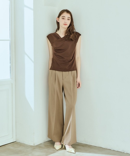 12Twelve Agenda(トゥエルブ アジェンダ)の「ベルト付ハイウエストパンツ(その他パンツ・レディース・ネイビー/ブラウン・M/S)」の20枚目の写真
