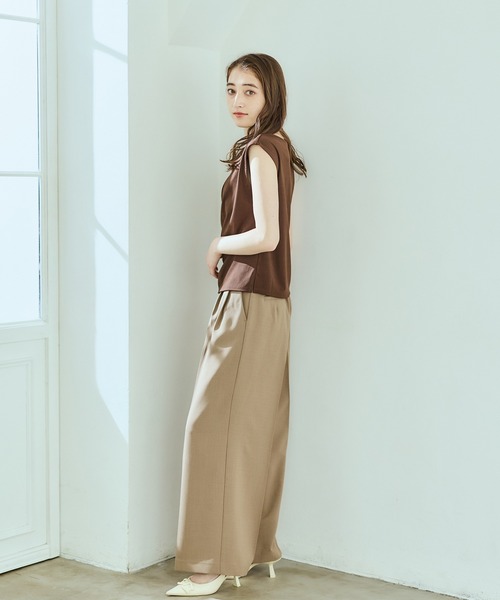 12Twelve Agenda(トゥエルブ アジェンダ)の「ベルト付ハイウエストパンツ(その他パンツ・レディース・ネイビー/ブラウン・M/S)」の22枚目の写真