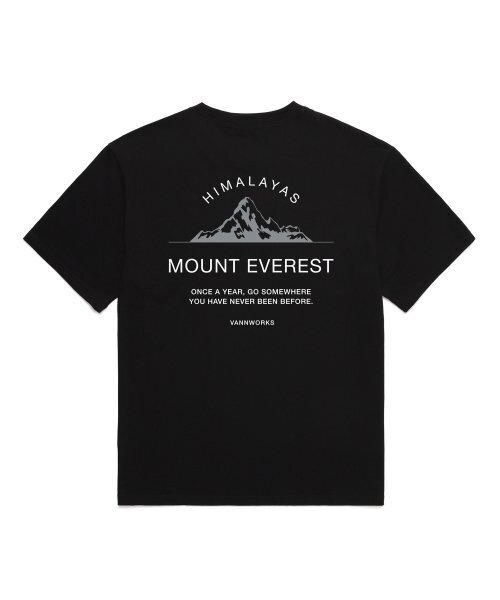 VANNWORKS（バンワークス）の「マウントエベレスト オーバーサイズ 半袖Tシャツ (VNCTS237) ブラック（Tシャツ/カットソー・レディース・その他・MEDIUM/XX-LARGE/X-LARGE/SMALL/LARGE）」の4枚目の写真