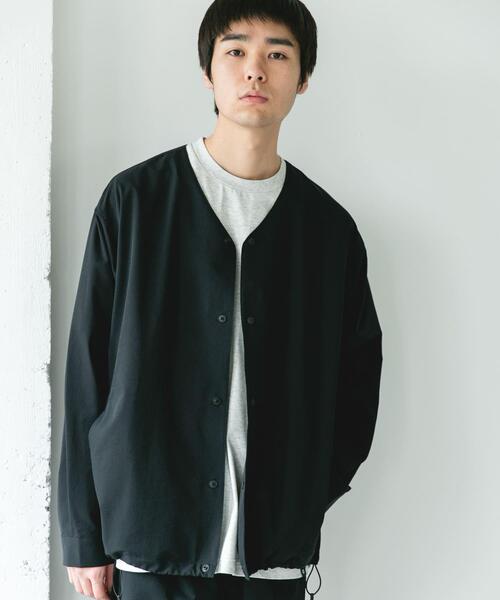 MARMOT（マーモット）の「『別注』Marmot×DOORS　DOTAIR CARDIGAN SHIRTS（ノーカラージャケット・メンズ・スミクロ/カーキ/ブルー・MEDIUM/LARGE/X-LARGE）」の18枚目の写真