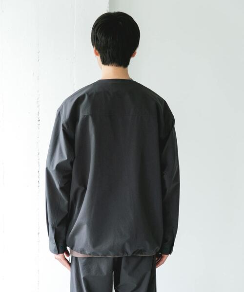 MARMOT（マーモット）の「『別注』Marmot×DOORS　DOTAIR CARDIGAN SHIRTS（ノーカラージャケット・メンズ・スミクロ/カーキ/ブルー・MEDIUM/LARGE/X-LARGE）」の11枚目の写真