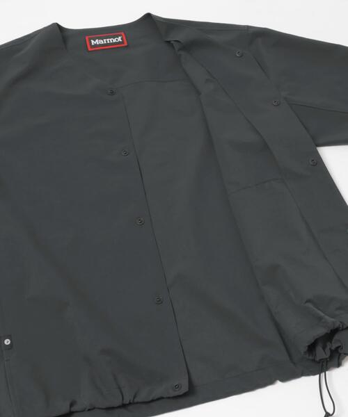 MARMOT（マーモット）の「『別注』Marmot×DOORS　DOTAIR CARDIGAN SHIRTS（ノーカラージャケット・メンズ・スミクロ/カーキ/ブルー・MEDIUM/LARGE/X-LARGE）」の7枚目の写真