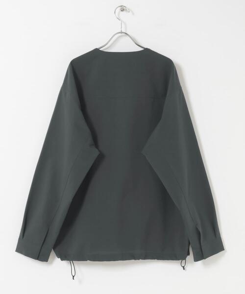MARMOT（マーモット）の「『別注』Marmot×DOORS　DOTAIR CARDIGAN SHIRTS（ノーカラージャケット・メンズ・スミクロ/カーキ/ブルー・MEDIUM/LARGE/X-LARGE）」の6枚目の写真