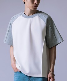 ラグランスリーブ バイカラー 半袖Tシャツ