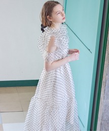 etre loin | ドットオーガンジーワンピース / Dot organdy dress(ドレス)