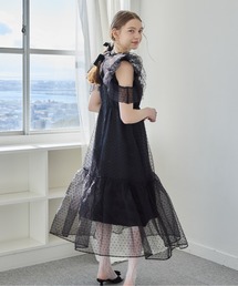 ドットオーガンジーワンピース / Dot organdy dress