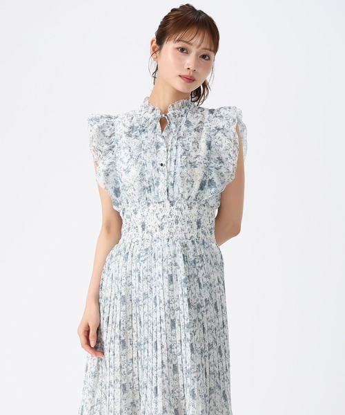 MISCH MASCH(ミッシュマッシュ)の「2026春夏新作 ピコフリルプリーツワンピース(ワンピース・レディース・パープル/イエロー/グリーン/ホワイト×ブラック・S/M)」の8枚目の写真